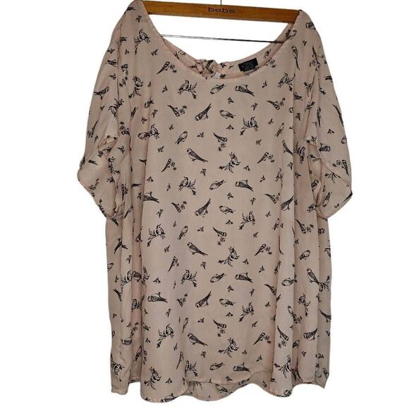 Torrid Bird Print Blouse - Picture 1 of 4